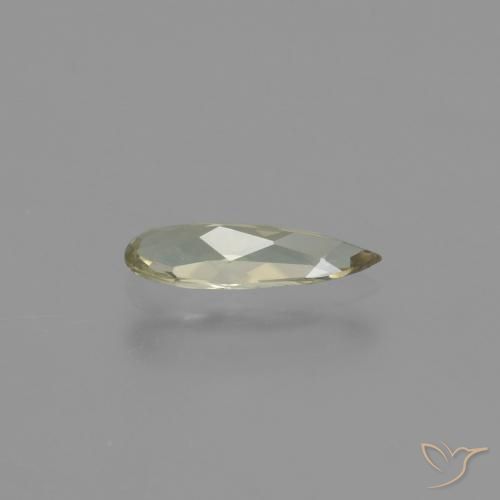 Diásporo com mudança de cor Amarelo Dourado Muito Claro Natural 0.63ct, Formato de pêra, VVS-VS