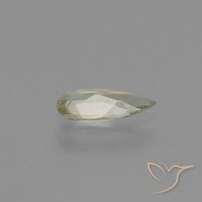 Diásporo com mudança de cor amarelo bege Natural 0.63ct, Formato de pêra, VVS-VS