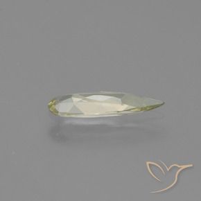 Diásporo com mudança de cor Luz amarela Natural 0.60ct, Formato de pêra, VVS-VS