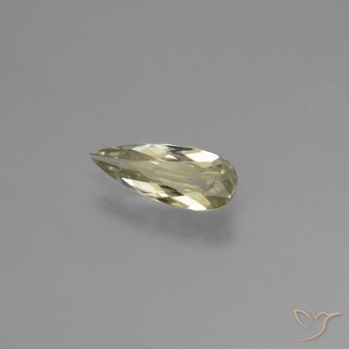 Diásporo com mudança de cor Amarelo claro Natural 0.97ct, Formato de pêra, VVS-VS