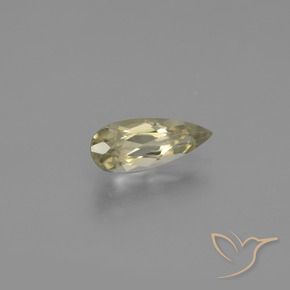 Diásporo com mudança de cor Luz amarela Natural 1.35ct, Formato de pêra, VVS-VS
