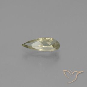 Diásporo com mudança de cor Luz amarela Natural 1.35ct, Formato de pêra, VVS-VS