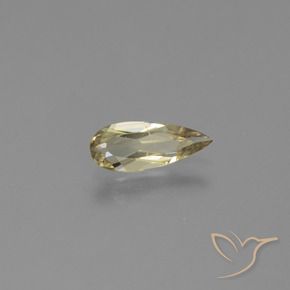 Diásporo com mudança de cor Luz amarela Natural 0.92ct, Formato de pêra, VS