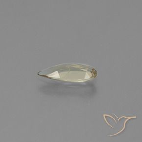 Diásporo com mudança de cor Luz amarela Natural 0.92ct, Formato de pêra, VS