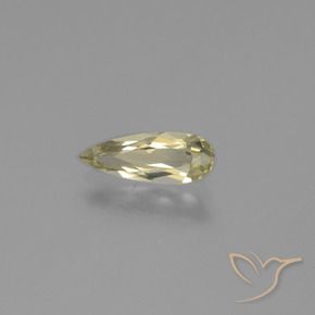 Diásporo com mudança de cor Amarelo claro Natural 1.00ct, Formato de pêra, VS