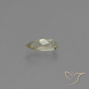 Diásporo com mudança de cor Luz amarela Natural 0.96ct, Formato de pêra, VS