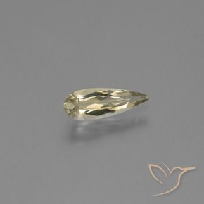 Diásporo com mudança de cor Amarelo claro Natural 0.83ct, Formato de pêra, VVS-VS