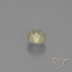 Diasporo de mudança de cor amarelo natural 0,60ct, corte redondo, VS