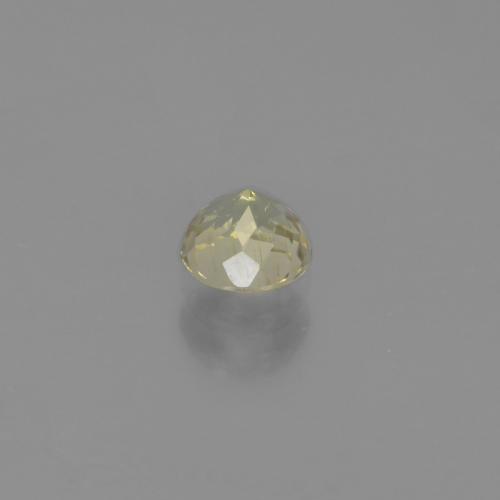 Diasporo de mudança de cor amarelo claro natural 0,58ct, corte redondo, VS