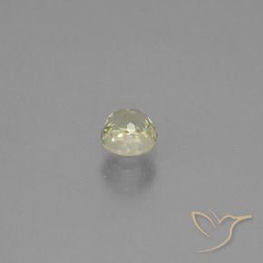 Diasporo de mudança de cor amarelo natural 0,54ct, corte redondo, VS