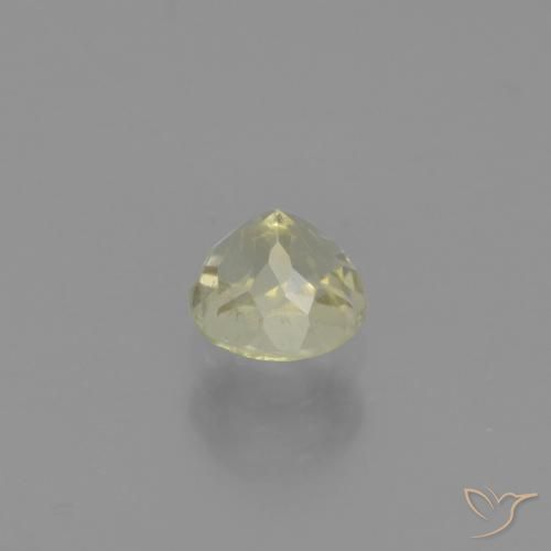 Diásporo com mudança de cor Luz amarela Natural 0.58ct, Redondo, VS-SI