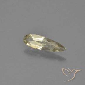 Diásporo com mudança de cor Luz amarela Natural 0.76ct, Formato de pêra, VVS-VS