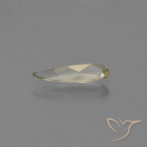 Diásporo com mudança de cor Luz amarela Natural 0.76ct, Formato de pêra, VVS-VS