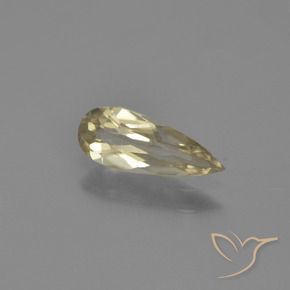 Diásporo com mudança de cor Luz amarela Natural 0.66ct, Formato de pêra, VVS-VS