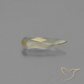 Diásporo com mudança de cor amarelo quente Natural 0.84ct, Formato de pêra, VVS-VS
