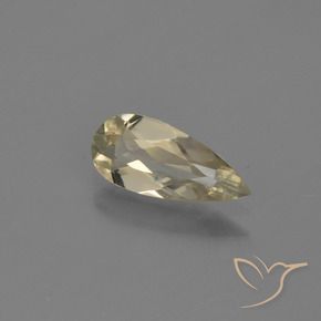 Diásporo com mudança de cor Luz amarela Natural 0.69ct, Formato de pêra, VVS-VS