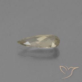 Diásporo com mudança de cor Luz amarela Natural 0.69ct, Formato de pêra, VVS-VS