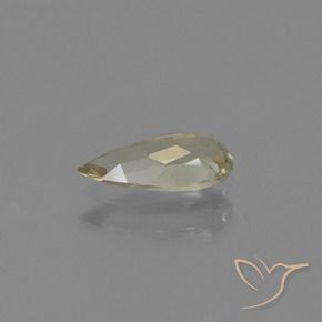 Diásporo com mudança de cor Amarelo claro Natural 0.71ct, Formato de pêra, VVS-VS