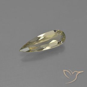 Diásporo com mudança de cor Amarelo muito claro Natural 0.99ct, Formato de pêra, VVS-VS