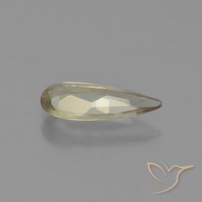 Diásporo com mudança de cor Amarelo muito claro Natural 0.91ct, Formato de pêra, VVS-VS