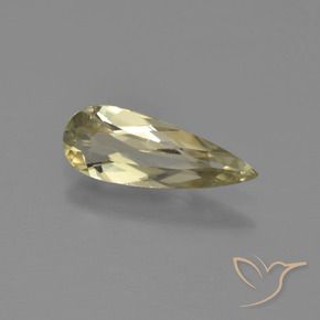 Diásporo com mudança de cor Amarelo muito claro Natural 0.93ct, Formato de pêra, VVS-VS