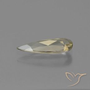 Diásporo com mudança de cor Amarelo muito claro Natural 0.93ct, Formato de pêra, VVS-VS