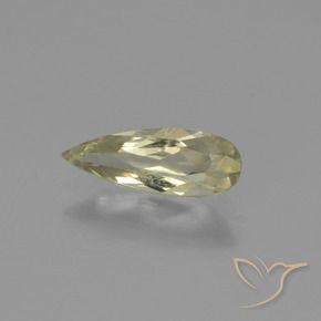 Diásporo com mudança de cor Amarelo muito claro Natural 0.72ct, Formato de pêra, VS