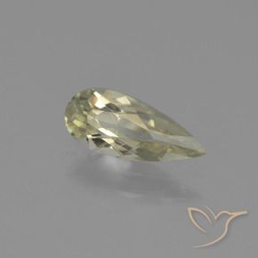 Diásporo com mudança de cor Luz amarela Natural 0.79ct, Formato de pêra, VS