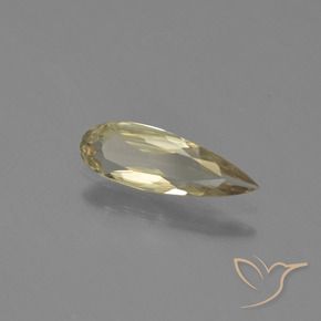 Diásporo com mudança de cor Amarelo claro Natural 0.62ct, Formato de pêra, VVS