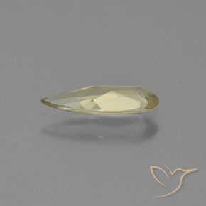Diásporo com mudança de cor Amarelo claro Natural 0.62ct, Formato de pêra, VVS