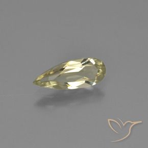 Diásporo com mudança de cor Luz amarela Natural 1.05ct, Formato de pêra, VVS-VS