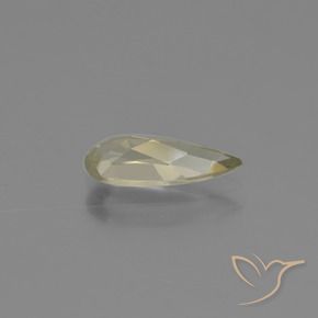 Diásporo com mudança de cor Luz amarela Natural 1.05ct, Formato de pêra, VVS-VS
