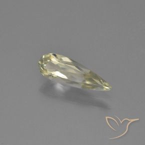 Diásporo com mudança de cor Amarelo Muito Pálido Natural 0.97ct, Formato de pêra, VVS-VS