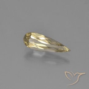Diásporo com mudança de cor Amarelo Terroso Natural 1.03ct, Formato de pêra, VVS-VS