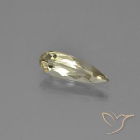 Diásporo com mudança de cor Amarelo Dourado Muito Claro Natural 0.94ct, Formato de pêra, VVS-VS