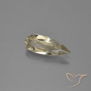 Diásporo com mudança de cor Luz amarela Natural 0.91ct, Formato de pêra, VVS-VS