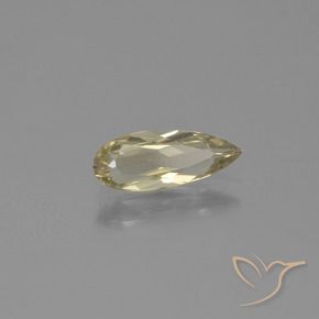 Diásporo com mudança de cor amarelo bege Natural 0.84ct, Formato de pêra, VVS-VS