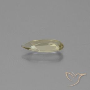 Diásporo com mudança de cor amarelo bege Natural 0.84ct, Formato de pêra, VVS-VS