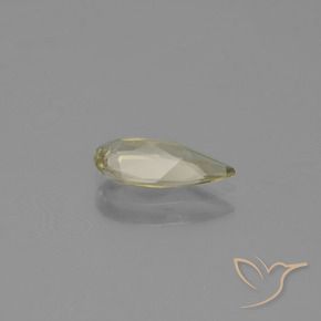 Diásporo com mudança de cor Luz amarela Natural 0.85ct, Formato de pêra, VVS-VS
