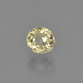 Diasporo de mudança de cor amarelo natural 0,86ct, corte redondo, VS