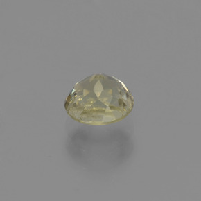 Diasporo de mudança de cor amarelo natural 0,86ct, corte redondo, VS