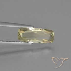 Diásporo com mudança de cor Amarelo Muito Pálido Natural 1.14ct, Almofada, VVS