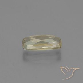 Diásporo com mudança de cor amarelo suave Natural 1.30ct, Almofada, VVS