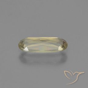 Diásporo com mudança de cor amarelo quente Natural 0.87ct, oval, VS