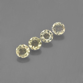 Pedras preciosas de diasporo de mudança de cor amarelo natural de 1,74 ct, corte redondo, VVS-VS