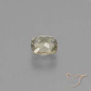 Diasporo de mudança de cor amarelo natural 0,66ct, almofada cortada, VVS-VS