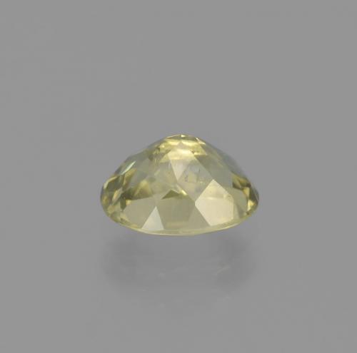 Diasporo de mudança de cor amarelo natural 1,18ct, corte oval, VS-SI