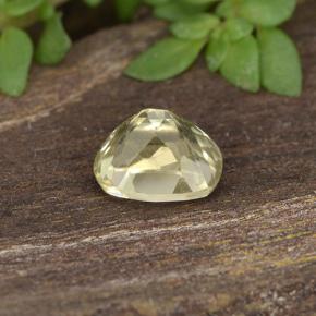 Diasporo de mudança de cor amarelo natural 0,54ct, almofada cortada, VVS