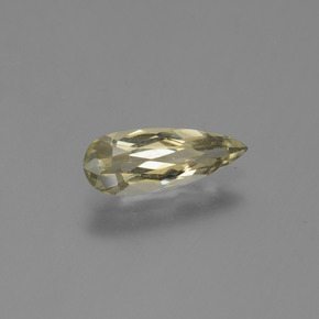 Diasporo de mudança de cor amarelo natural 1,36ct, formato de pêra, VVS-VS