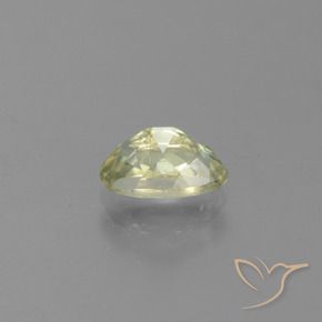 Diasporo de mudança de cor amarelo natural 1,35ct, corte oval, VS-SI